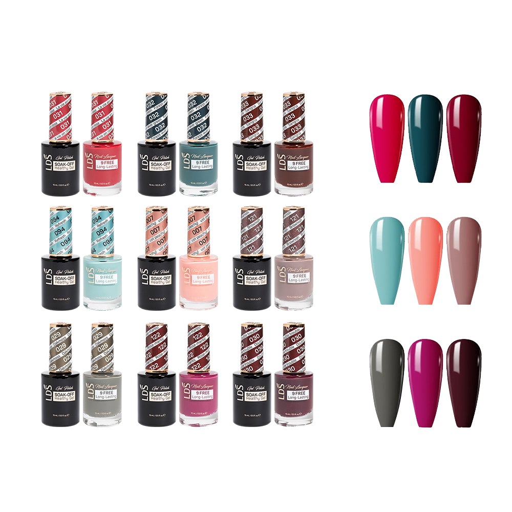 WINTER MOOD - LDS Holiday Gel & Lacquer Collection: 007, 029, 030, 031, 032, 033, 094, 121, 122