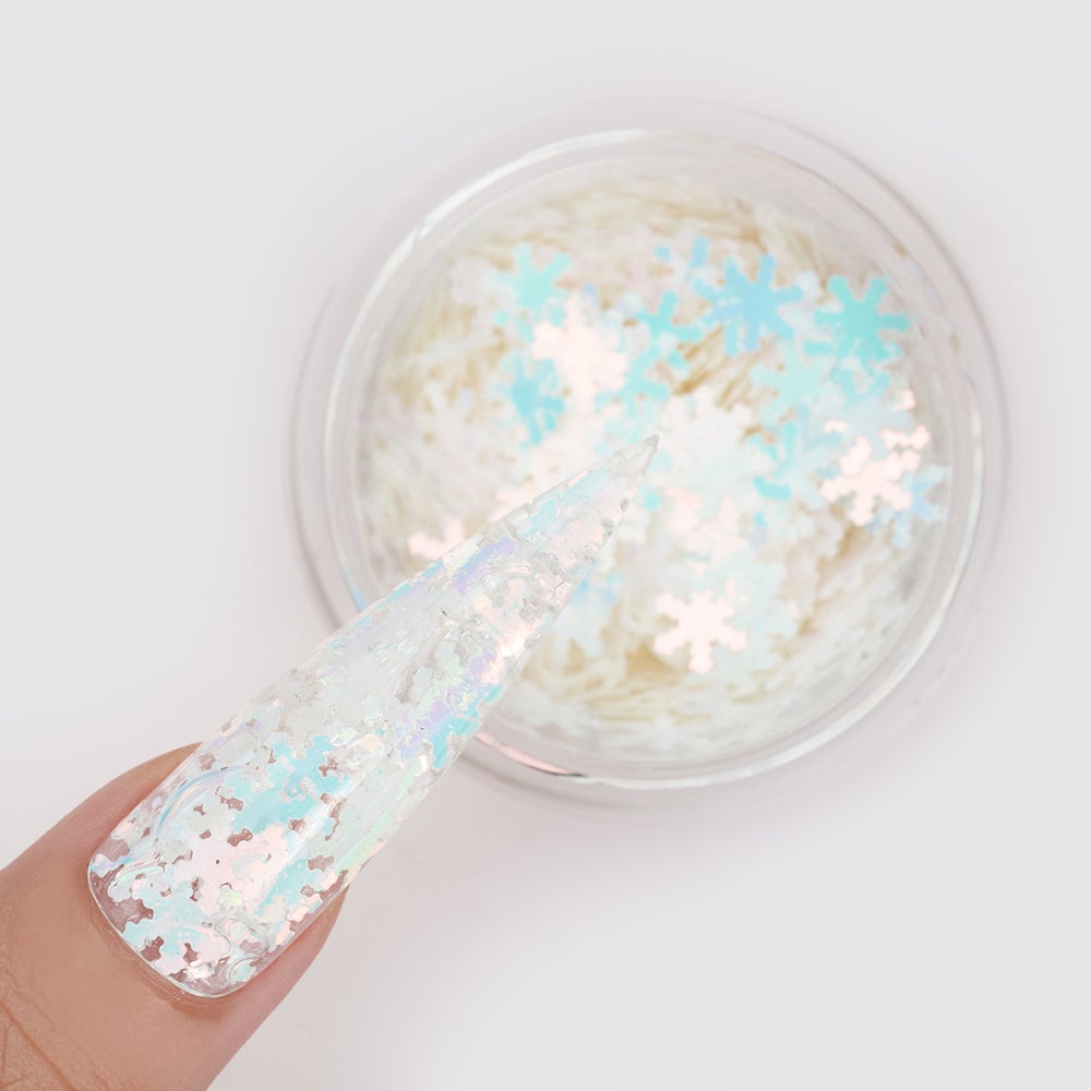 LDS Snowflake Glitter Nail Art - SF03 - Diva Lights - 0.5 oz