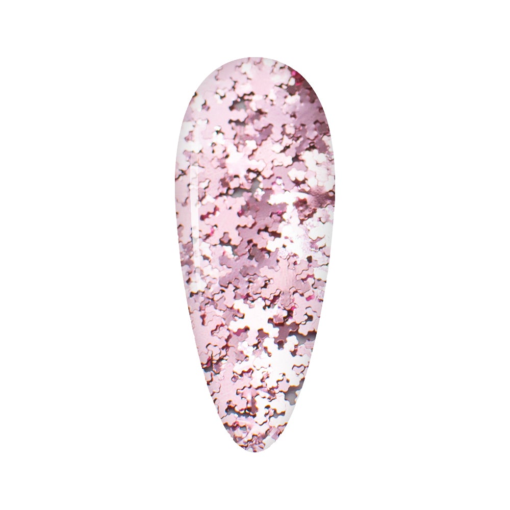 LDS Snowflake Glitter Nail Art - SF05 - Girl Talk - 0.5 oz