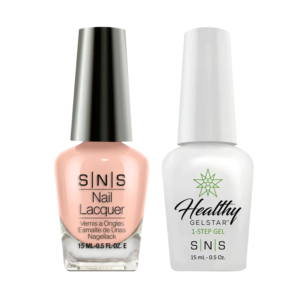 SNS SL03 Scintillating Silk Gelous - SNS Gel Polish & Matching Nail Lacquer Duo Set - 0.5oz