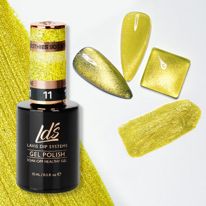 LDS 11 Olivine - Gel Polish 0.5 oz - Smoothies 9D Cat Eyes Collection