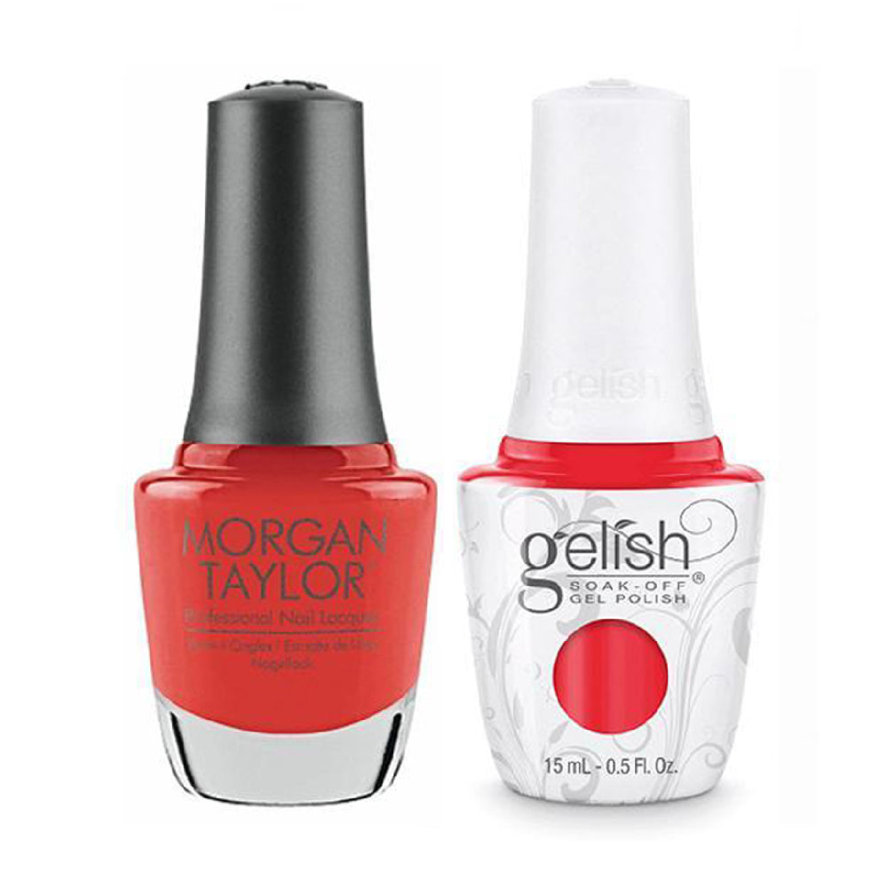 Gelish GE 821 - Tiger Blossom - Gelish & Morgan Taylor Combo 0.5 oz