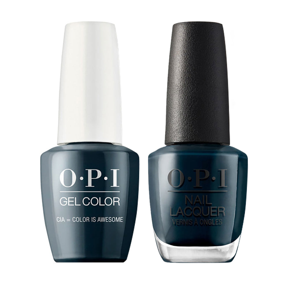 OPI W53 CIA = Color is Awesome - Gel Polish & Matching Nail Lacquer Duo Set 0.5oz