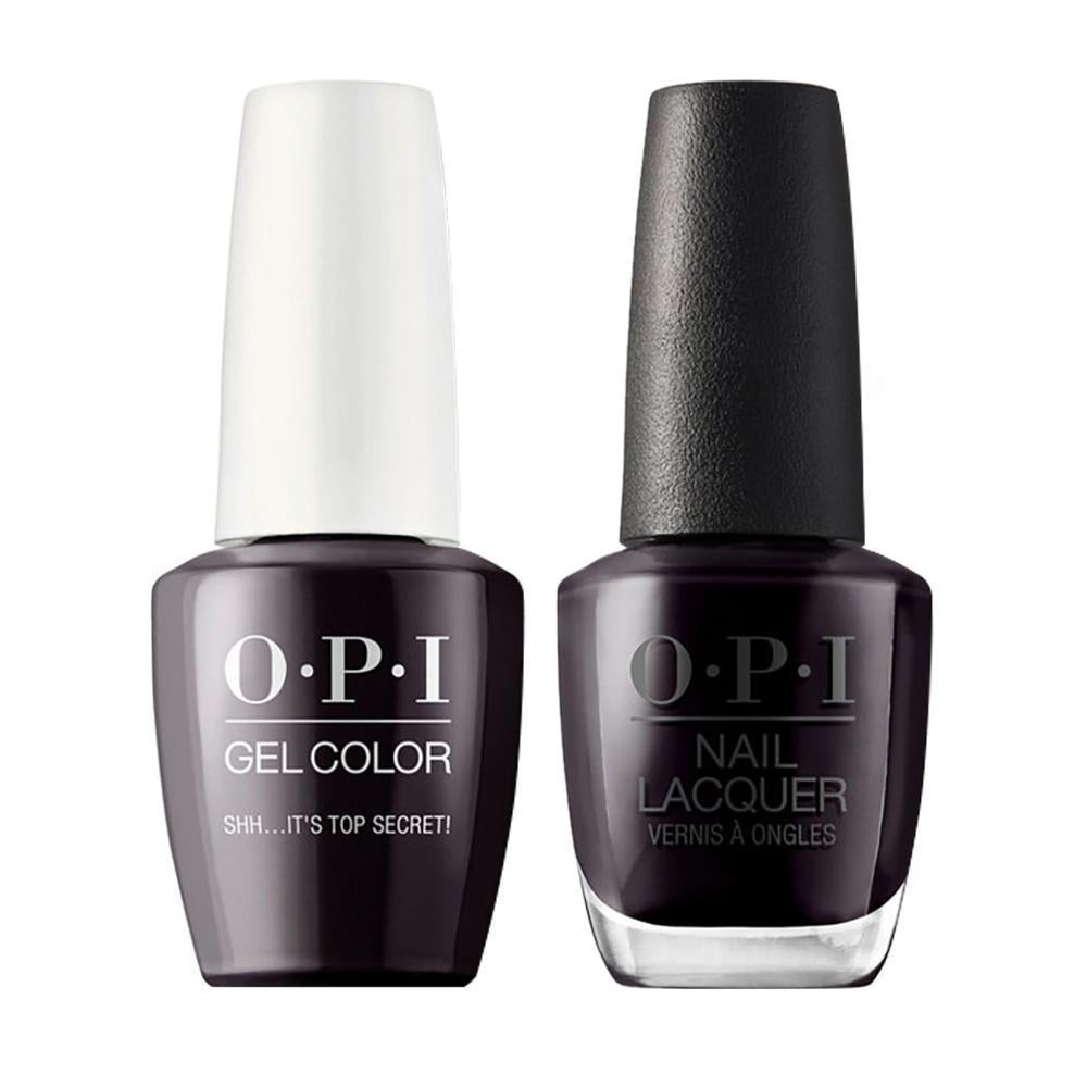 OPI W61 Shh... It's Top Secret! - Gel Polish & Matching Nail Lacquer Duo Set 0.5oz