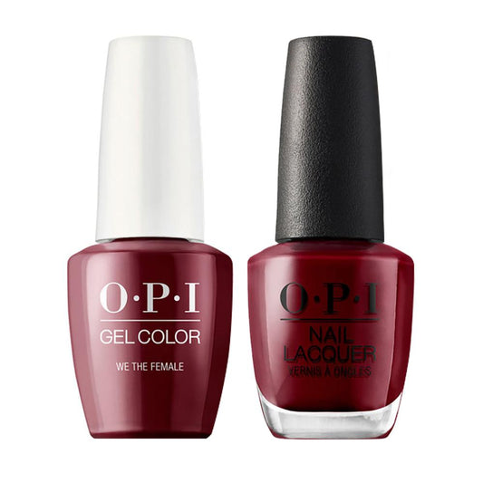 OPI W64 We the Female - Gel Polish & Matching Nail Lacquer Duo Set 0.5oz