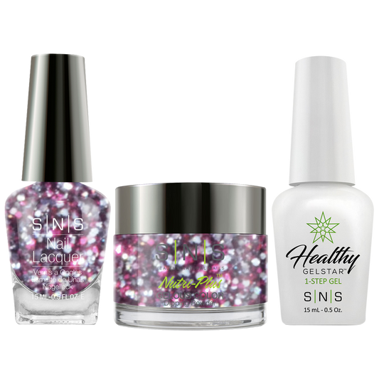 SNS 3 in 1 - WW29 Under The Mistletoe - Dip (1oz), Gel & Lacquer Matching