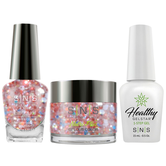 SNS 3 in 1 - WW31 Ice Garden - Dip (1oz), Gel & Lacquer Matching