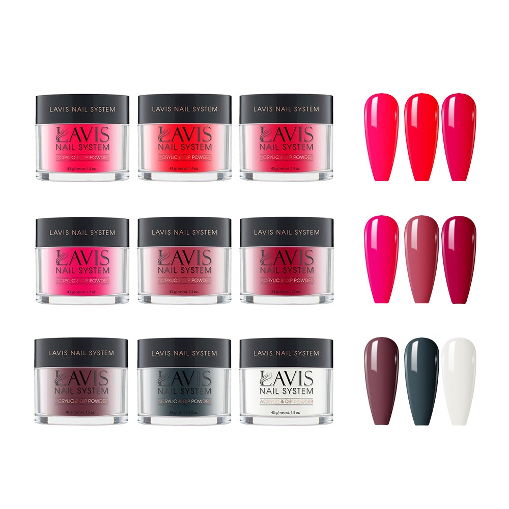 WINE OBSESSION - LAVIS Holiday Dipping Powder Collection: 012, 016, 027, 031, 042, 058, 061, 091, 092