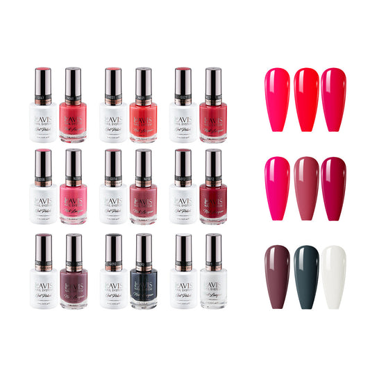 WINE OBSESSION - LAVIS Holiday Gel & Lacquer Collection: 012; 016; 027; 031; 042; 058; 061; 091; 092