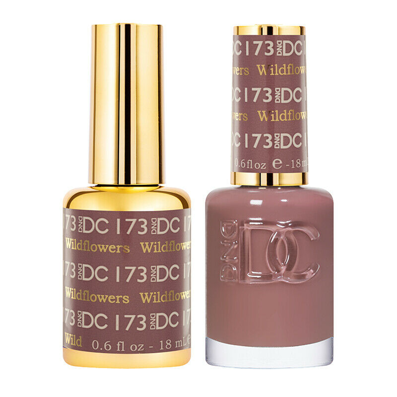 DND DC 173 Wildflowers - DND DC Gel Polish & Matching Nail Lacquer Duo Set