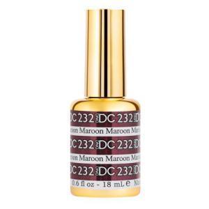 DND DC 232 Maroon - Gel & Matching Polish Set - DND DC Gel & Lacquer