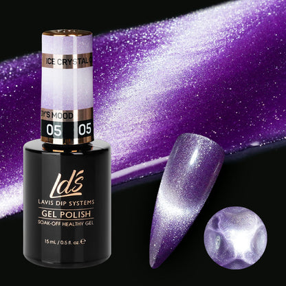 LDS 5 Lady's Mood - Gel Polish 0.5 oz - Ice Crystal Cat Eyes