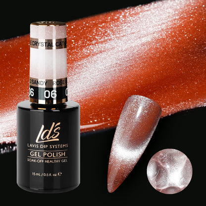 LDS 6 Rose Gold Sandy - Gel Polish 0.5 oz - Ice Crystal