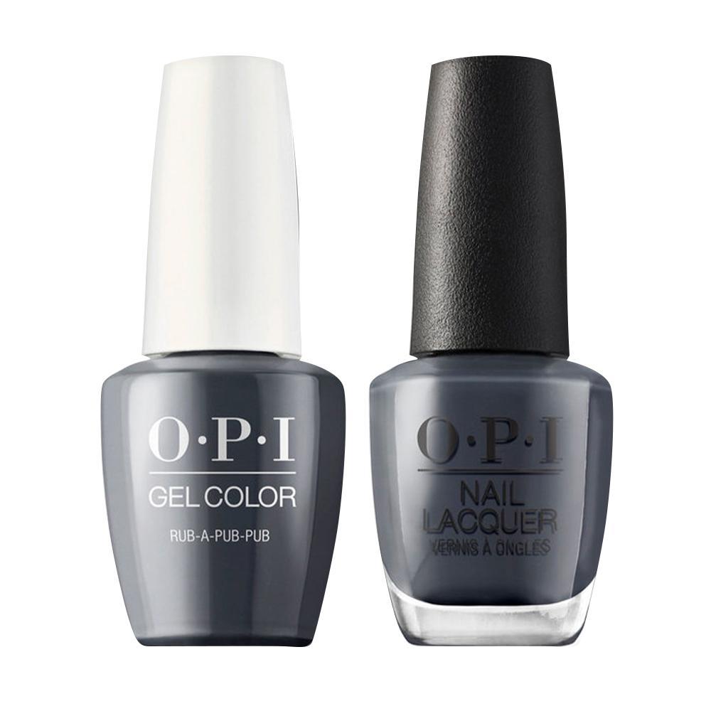 OPI U18 Rub-a-Pub-Pub - Gel Polish & Matching Nail Lacquer Duo Set 0.5oz