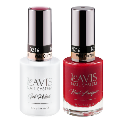 LAVIS Holiday Gift Bundle Set 12: 7 Gel & Lacquer, 1 Base Gel, 1 Top Gel - 216; 221; 176; 191; 171; 175; 185