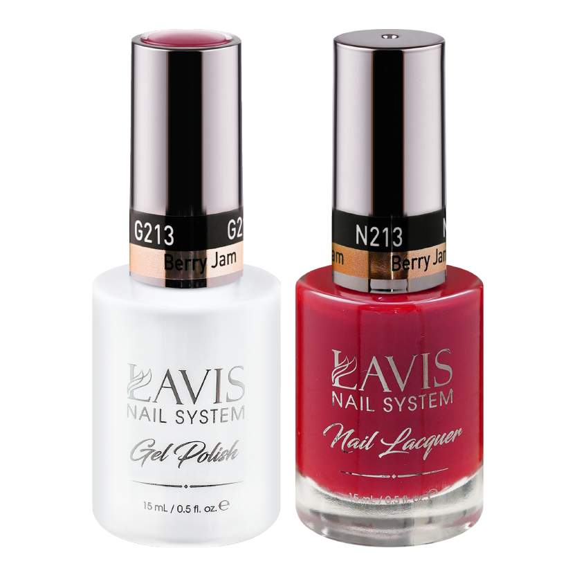 LAVIS Holiday Gift Bundle Set 22: 7 Gel & Lacquer, 1 Base Gel, 1 Top Gel - 205; 206; 207; 208; 209; 210; 213