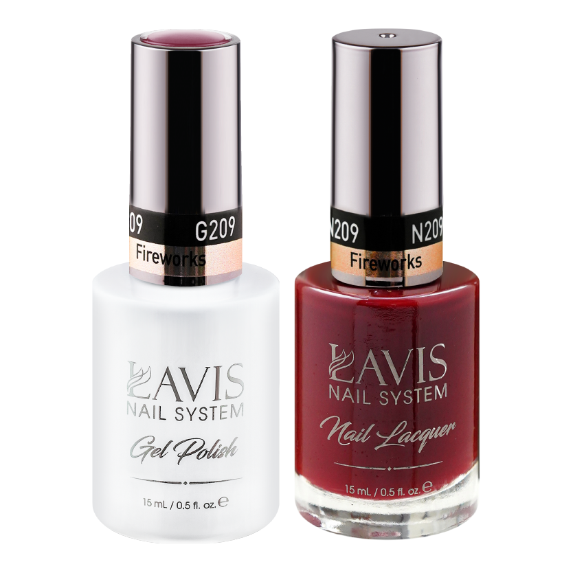 LAVIS Holiday Gift Bundle Set 22: 7 Gel & Lacquer, 1 Base Gel, 1 Top Gel - 205; 206; 207; 208; 209; 210; 213