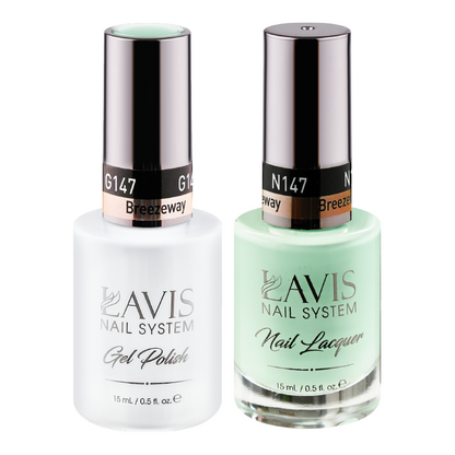 LAVIS Holiday Gift Bundle Set 2: 7 Gel & Lacquer, 1 Base Gel, 1 Top Gel - 145; 150; 115; 125; 147; 127; 128