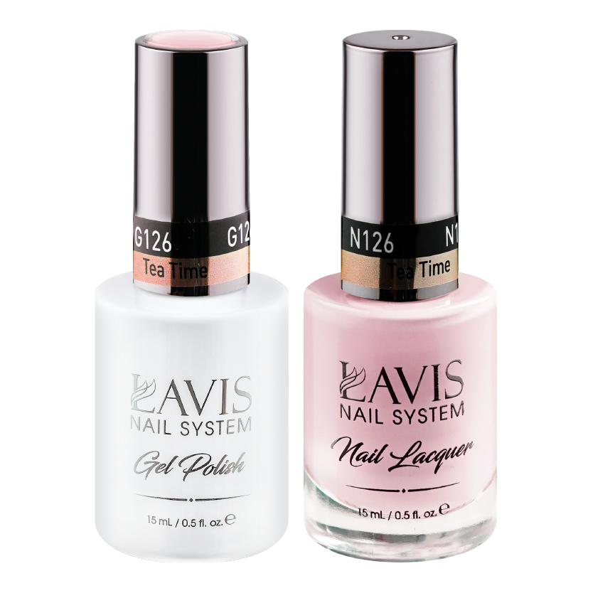 LAVIS Holiday Gift Bundle Set 6: 7 Gel & Lacquer, 1 Base Gel, 1 Top Gel - 124; 126; 122; 137; 018; 130; 075