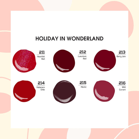 Lavis Gel Holiday In Wonderland Set G3 (6 colors) : 211, 212, 213, 214, 215, 216