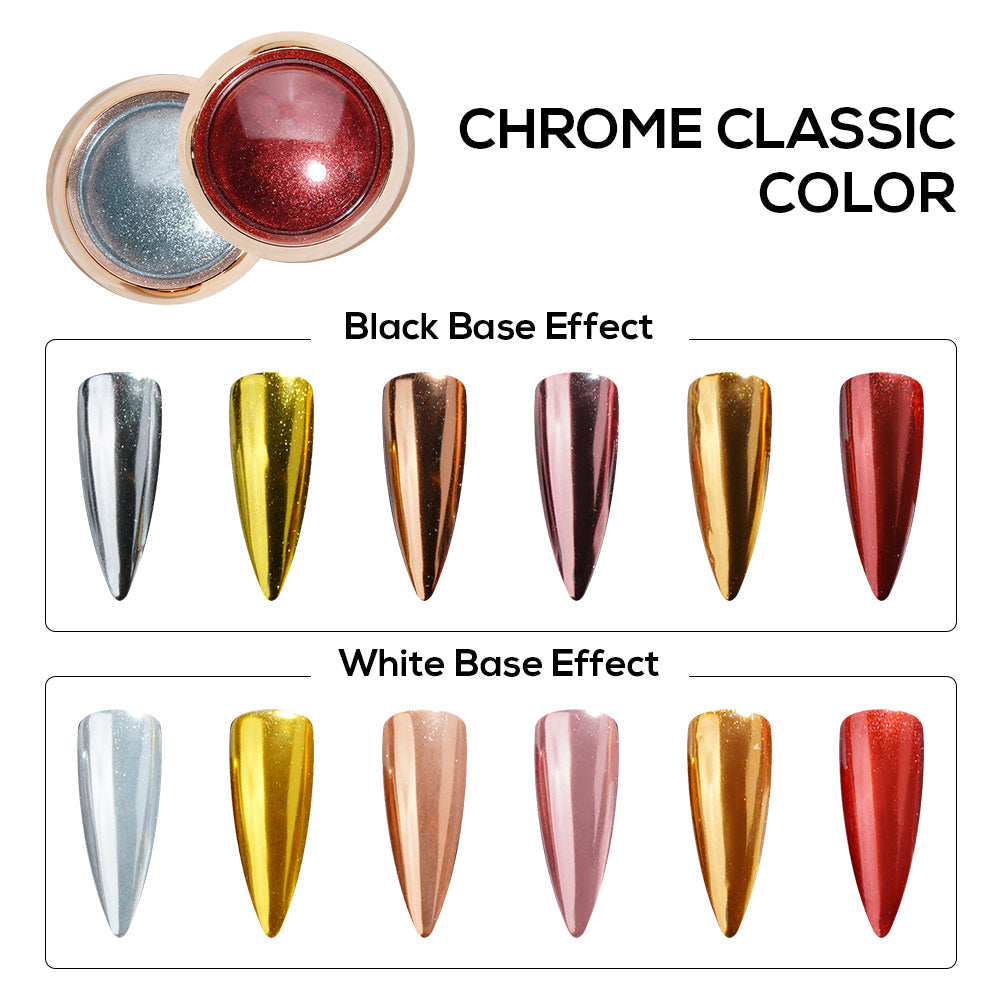 Set Chrome Powder - 6 Colors