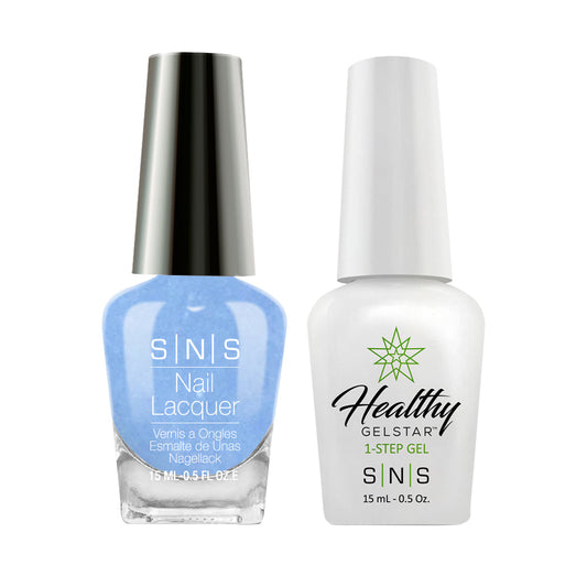 SNS SG13 Great Blue Hole - SNS Gel Polish & Matching Nail Lacquer Duo Set - 0.5oz