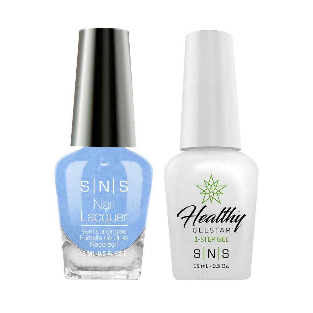 SNS SG13 Great Blue Hole - SNS Gel Polish & Matching Nail Lacquer Duo Set - 0.5oz