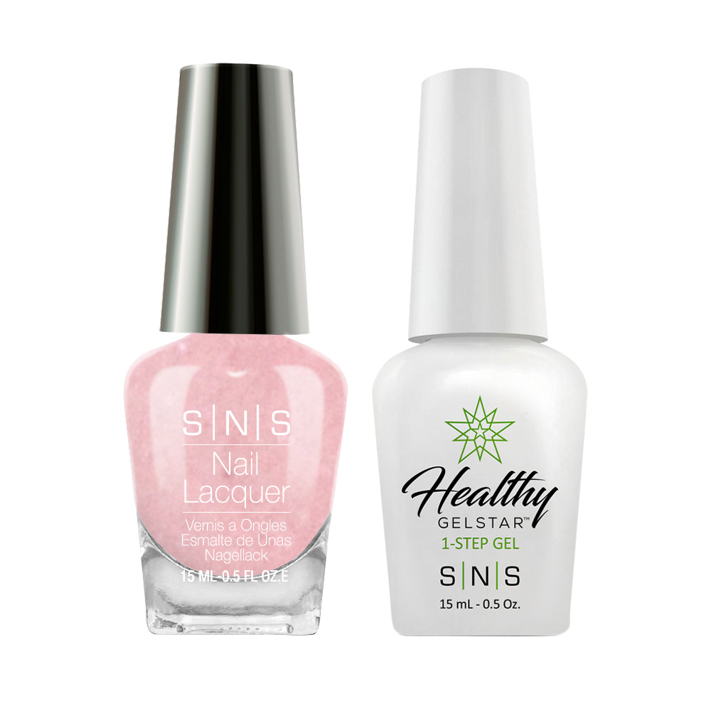 SNS SG15 Love Letter Pink - SNS Gel Polish & Matching Nail Lacquer Duo Set - 0.5oz