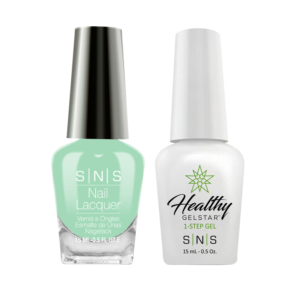 SNS SG23 Green Moonstone - SNS Gel Polish & Matching Nail Lacquer Duo Set - 0.5oz