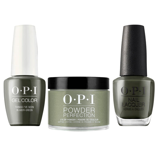 OPI 3 in 1 - U15 Things I've Seen In Aber-green - Dip, Gel & Lacquer Matching